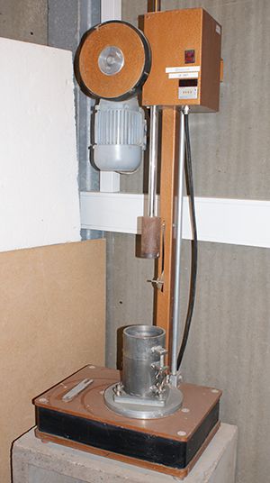 Proctor indstampning compressor til geoteknisk analyse.