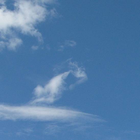 luft2 Blå himmel med skyer
